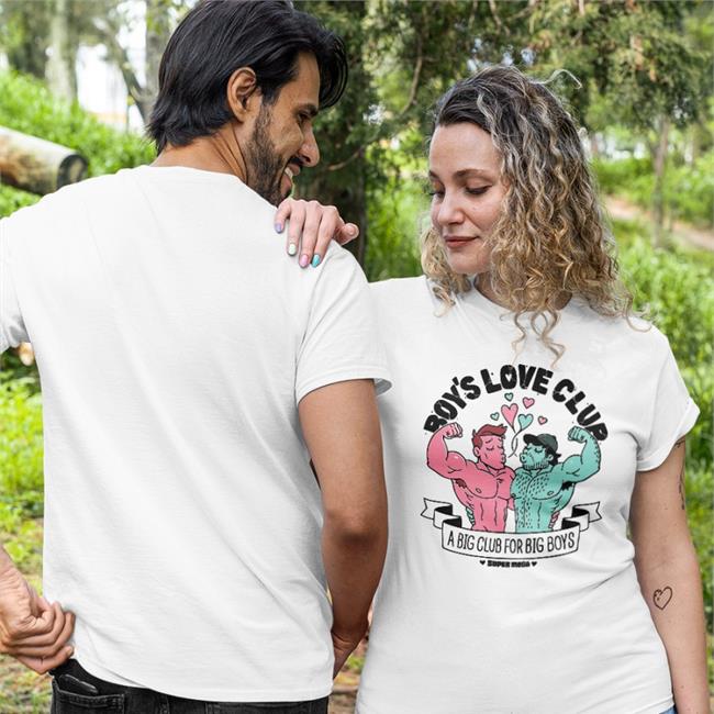 Super Mega Boy's Love Club A Big Club For Big Boys T Shirt