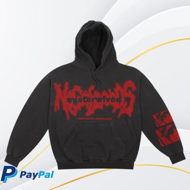 Official MisterWives Merch Store MisterWives Nosebleeds Faded Black Popover Sweatshirt