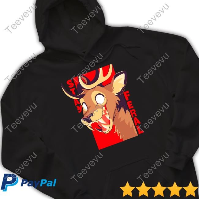 Brizunzies Stay Feral Toothy Deer Hoodie