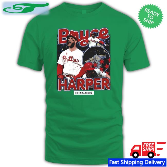 Quez Watkins Wearing Bryce Harper Shirts