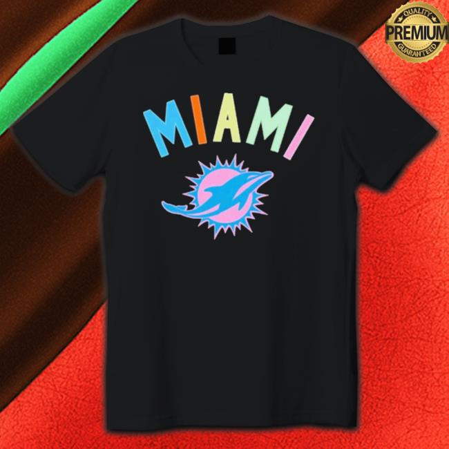 Standard Black Miami Dolphins Neon Sweater