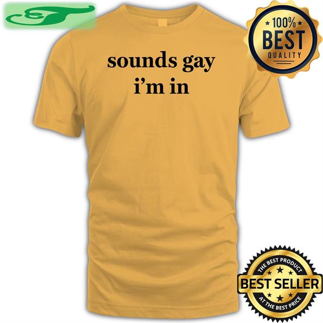 Shirtsthtgohard Sounds Gay I'm In Tee