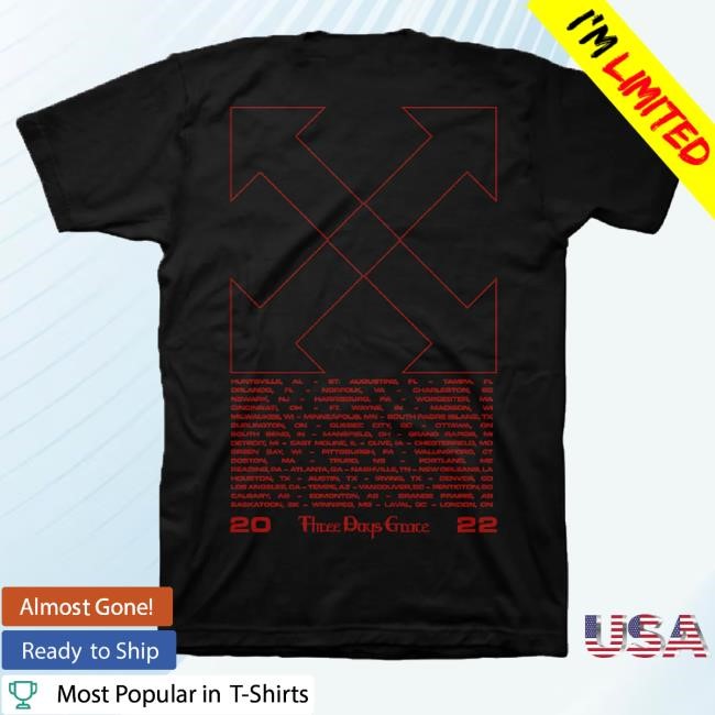 Three Days Grace Merch Explosions Arrow Dateback T-Shirt, Hoodie, Tank Top, Sweater And Long Sleeve T-Shirt