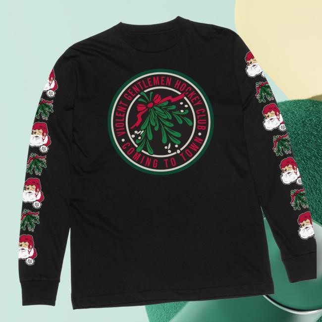Official Violent Gentlemen Merch Store Mistletoe Long Sleeve Shirt
