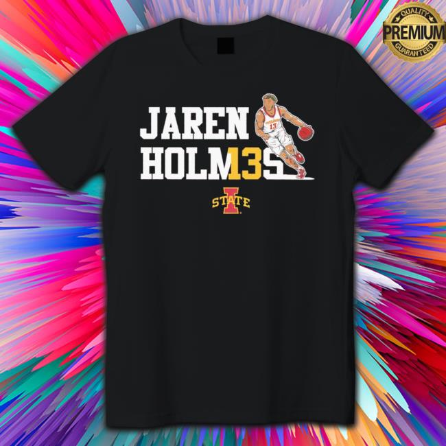 Jaren Holmes 13 Iowa State Cyclones Caricature Shirt Jaren Holmes 13 Iowa State Cyclones Caricature Shirt