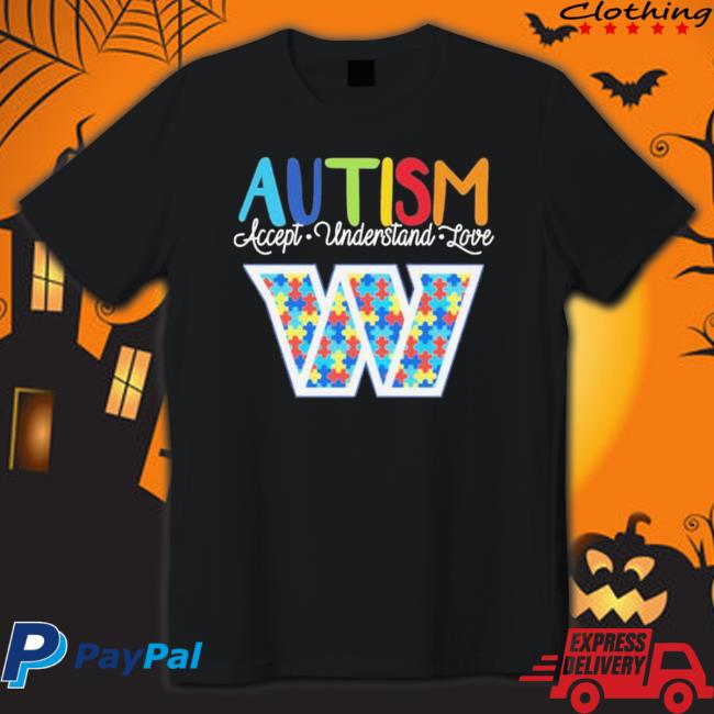 Washington Commanders Autism Accept Understand Love T-Shirt