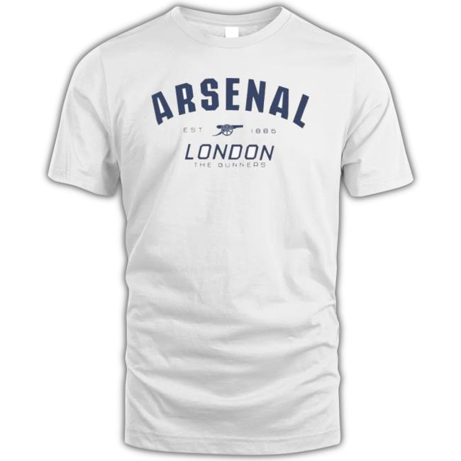 Arsenal Since 1886 White Gunners shirt Arsenal Since 1886 White Gunners Shirt