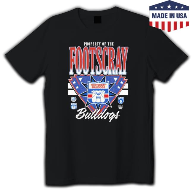 Property Of The Footscray Western Bulldogs 90’S Graphic shirt