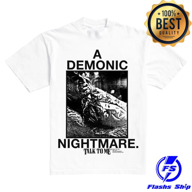 Official A24 Merch Store Online Ceramics X Talk To Me Demonic Nightmare Tee Top Shirt White A24 Shop