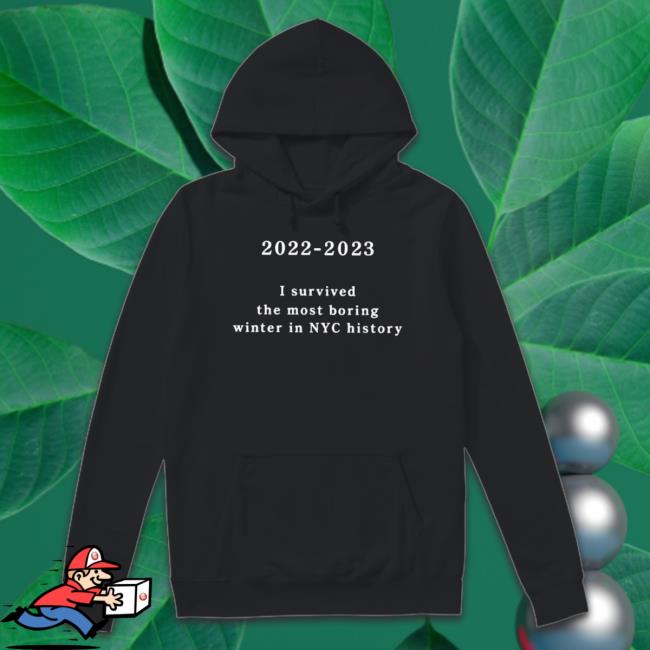 Official New York Metro Weather 2022-2023 I Survived The Most Boring Winter In Nyc History Sweaters