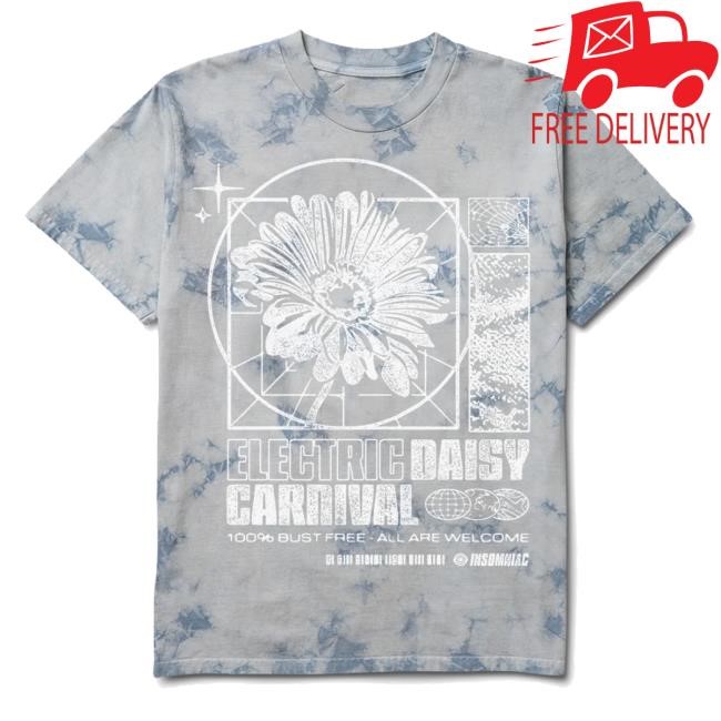 Trending Insomniac Shop Merch Edc Daisy Spark Tie Dye S/S Tee