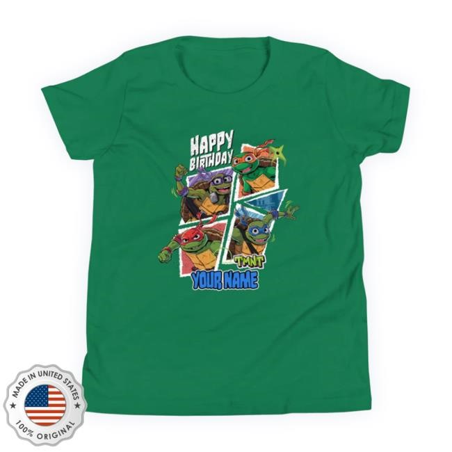 Teenage Mutant Ninja Turtles: Mutant Mayhem Personalized Birthday Kids t-shirt, hoodie, tank top, sweater and long sleeve t-shirt