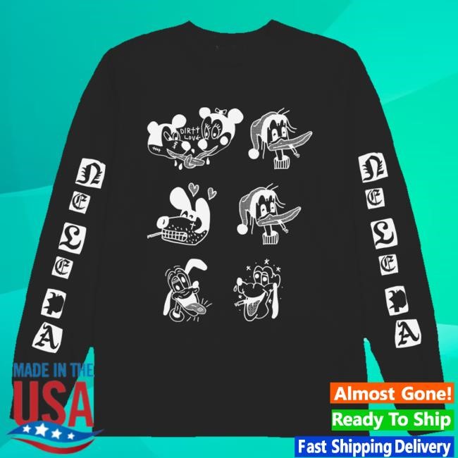 The Underdog Shop Merch Nelpa Trashy Black Long Sleeve Crewneck Sweatshirt