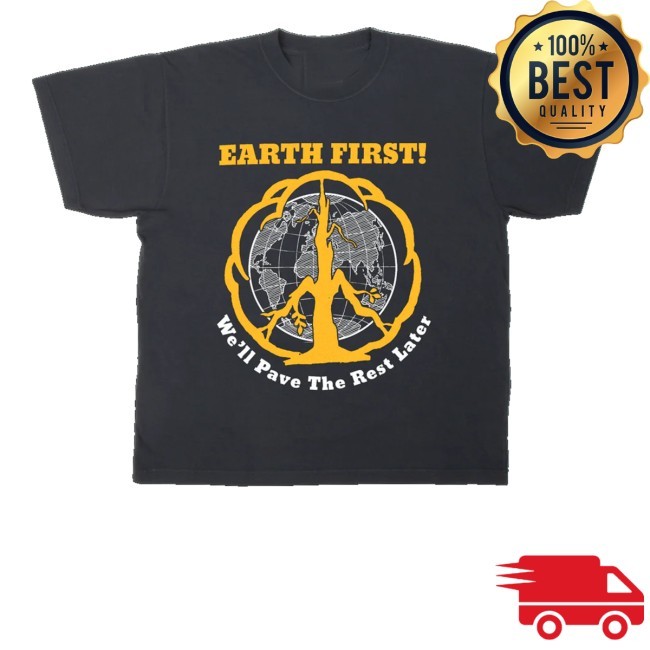 Pave The Planet Off Black Long Sleeve Shirt