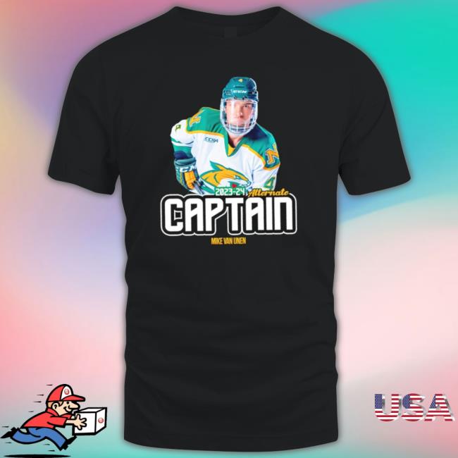 Alternate Captain Mike Van Unen Northern Michigan Wildcats Ice Hockey shirt