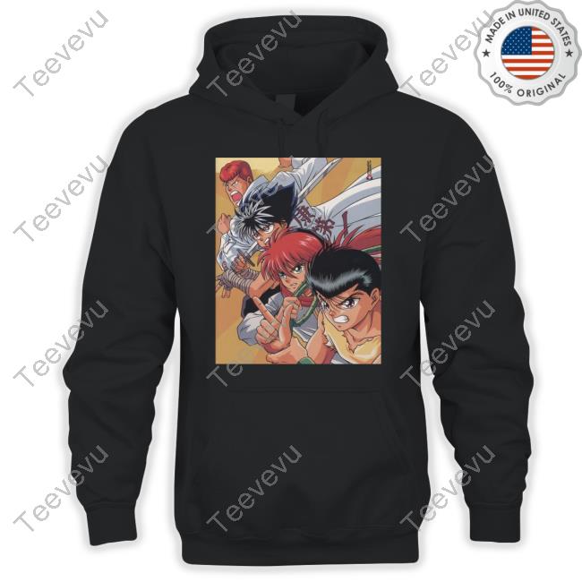 Retro_Twt Yu Yu Hakusho 1992 Poster Tee Shirt