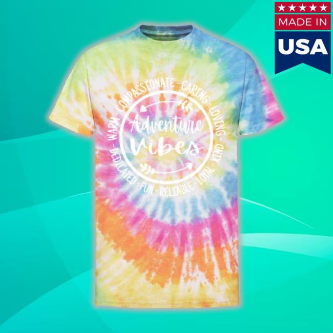 Adventure Vibes Adventurous Lover Camper Explore Unisex Tie Dye Hoodie