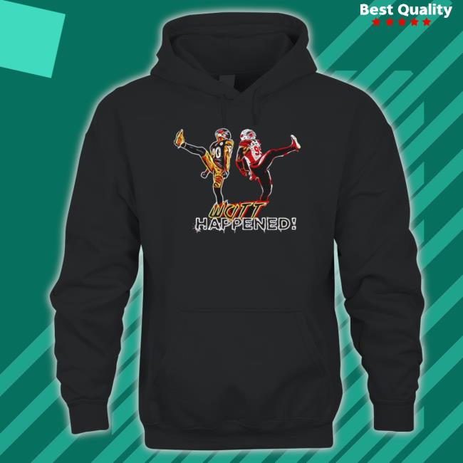 Watt Happened Jj Watt 90 Pittsburgh Steelers And Jj Watt 99 Texas Houston Hoodie