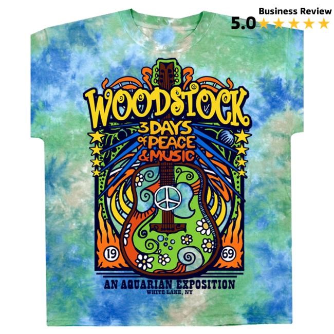 Woodstock Music Festival Tie-Dye Tee Shirt