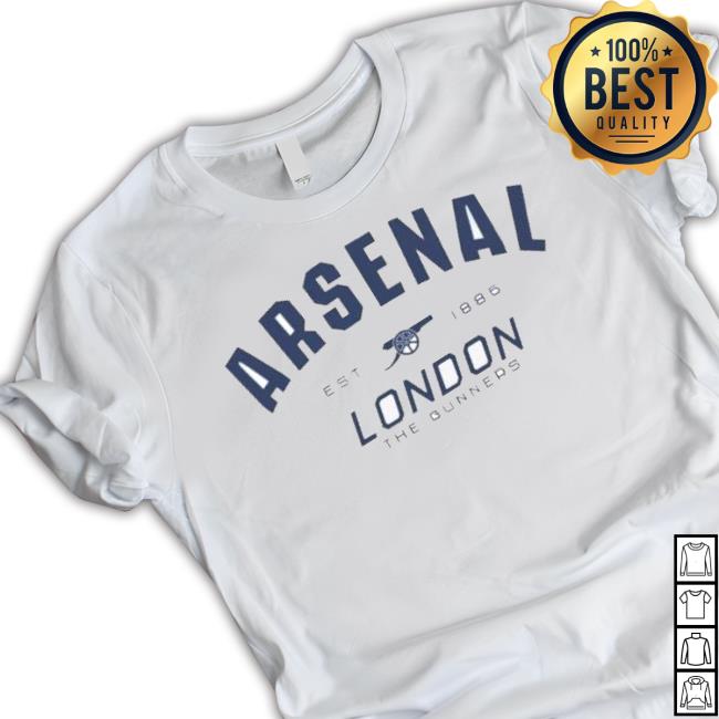 Arsenal Since 1886 White Gunners shirt Arsenal Since 1886 White Gunners Shirt