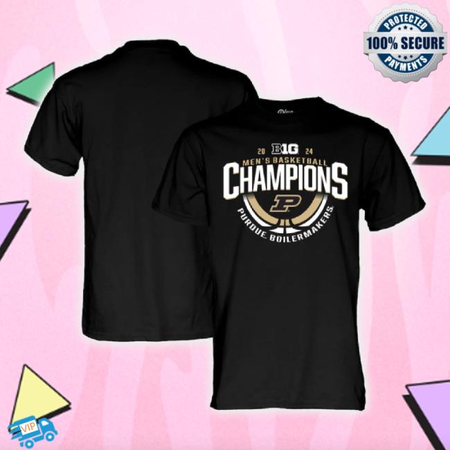 Trending Unisex Blue 84 Black Purdue Boilermakers 2024 Big Ten Men's Basketball Regular Season Champions Locker Room New Shirt