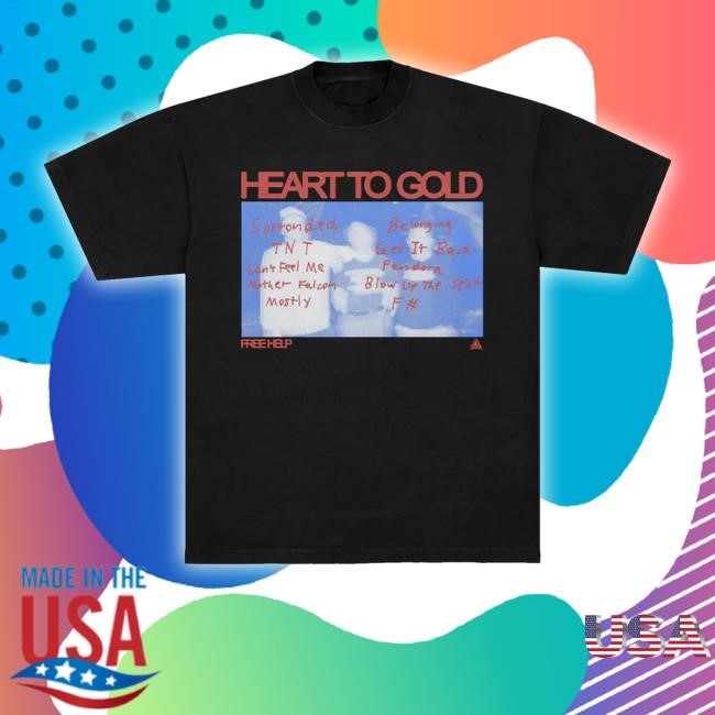 Official Memory Music Merch Store Heart To Gold – Tracklist Hoodie Sweatshirt