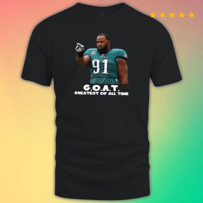Original Fletcher Cox Greatest Of All Time Goat Philadelphia Football Hooded Sweatshirt