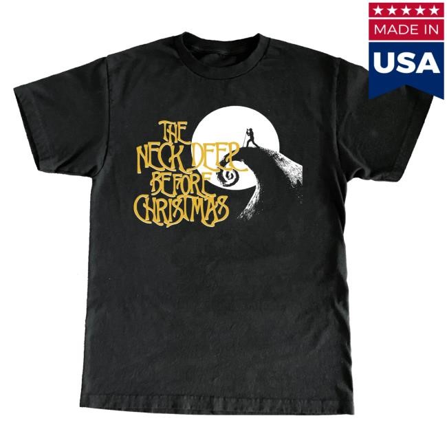 Neck Deep Official Store Merch Shop The Neck Deep Before Christmas T-Shirt