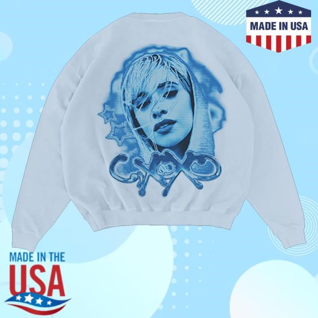 Camila Cabello Merch Shop C,Xoxo Ice Blue Long Sleeve Shirt