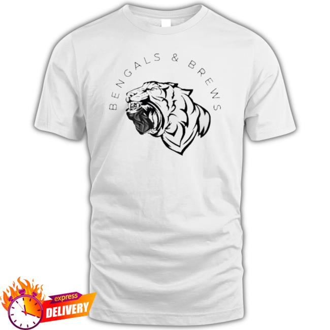 Bengals And Brews Can Crusher With Text shirt