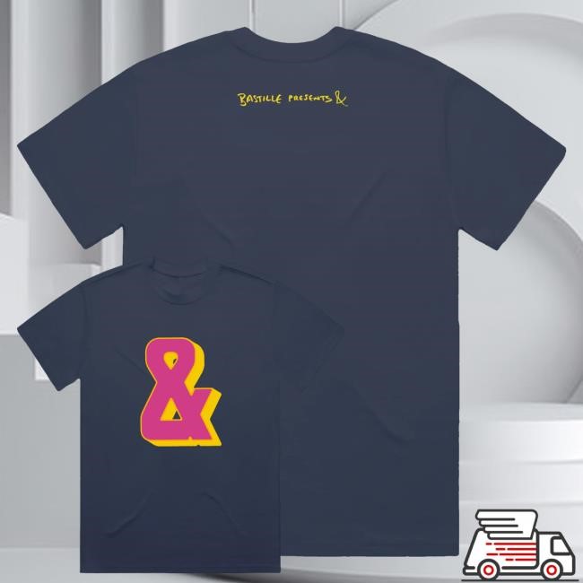 Bastille Bastille Merch Shop Store Bastille Presents & Faded Navy New Shirt