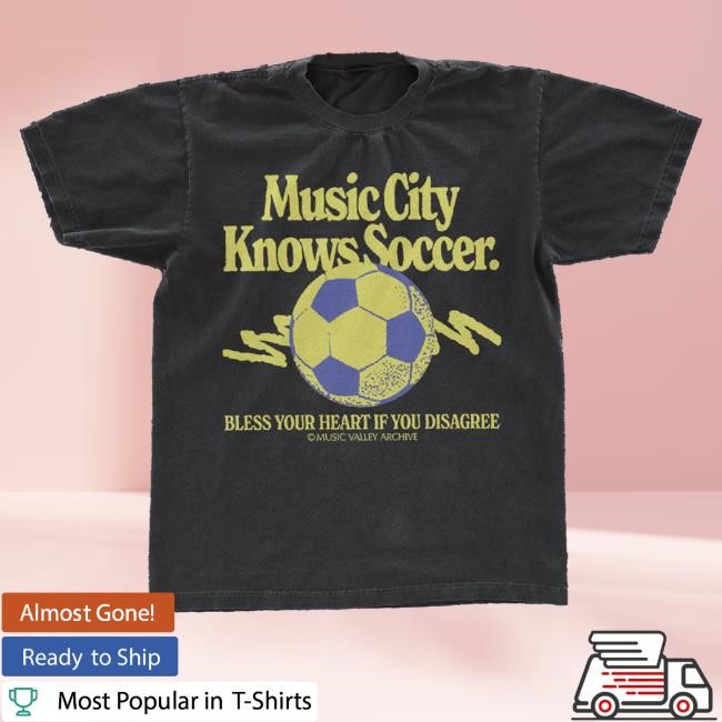 Official Music Valley Archive Merch Music City Knows Soccer Hoodie Sweatshirt