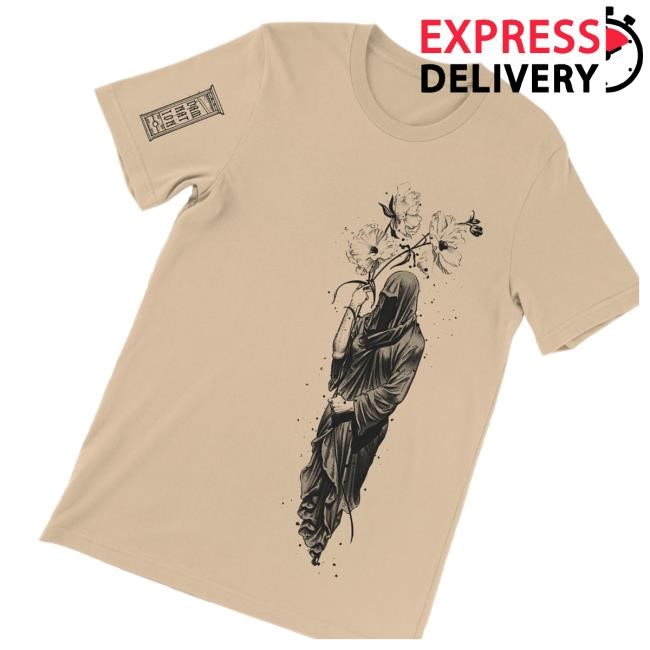 Damnation Clothing Merch Shop Death In Bloom Sand Tee