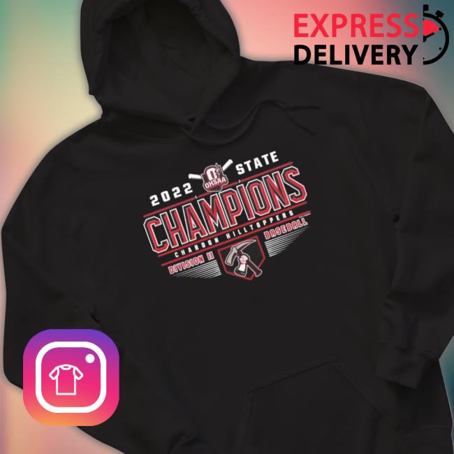 2022 Ohsaa State Champions Chardon Hilltoppers Division Ii Baseball Logo Sweatshirts
