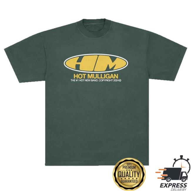 Hot Mulligan Store Merch Oval Logo Green T-Shirt