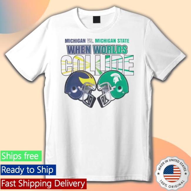 Official Michigan Wolverines Vs. Michigan State Spartans When Worlds College Sweater