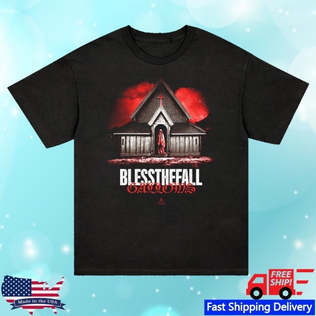 Trending Rise Records Merch Blessthefall Gallows Album Art Black Hooded Sweatshirt