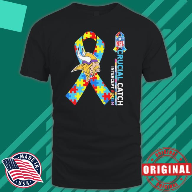 Minnesota Vikings Crucial Catch Intercept Autism Sweater Minnesota Vikings Crucial Catch Intercept Autism Tee