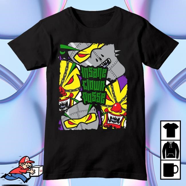 Insane Clown Posse The Marvelous Missing Link Sliced Black T-Shirt Psychopathic Records Merch The Marvelous Missing Link Sliced Black T-Shirt