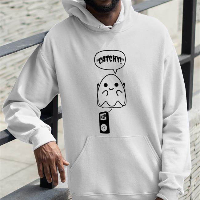 Grey Catchy Ghost Nsp Shirt Ptbuttonbar