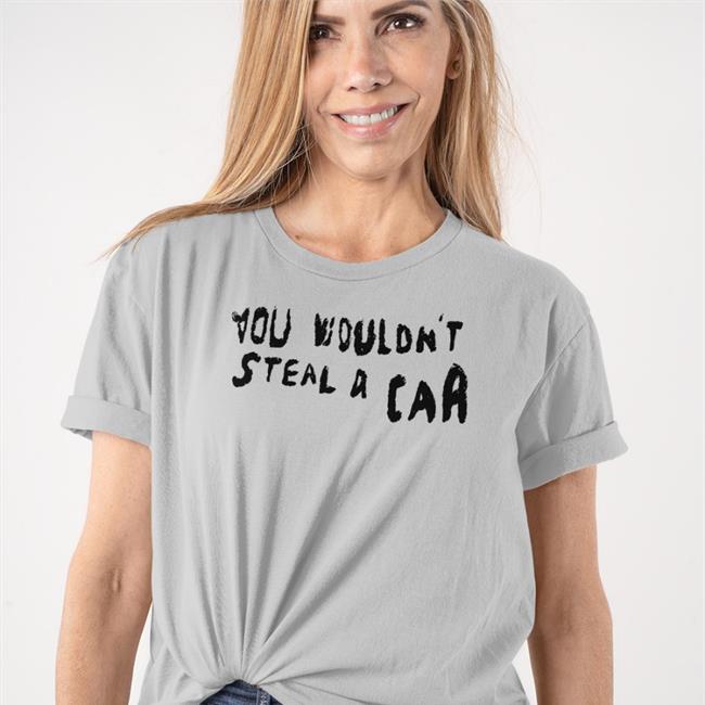 Adam Clarkson You Wouldn't Steal A Car Tee Shirts White