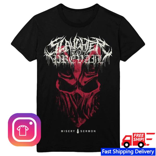 Official Sumerian Merch Slaughter To Prevail Misery Sermon Album Art Long Sleeve T Shirt Black