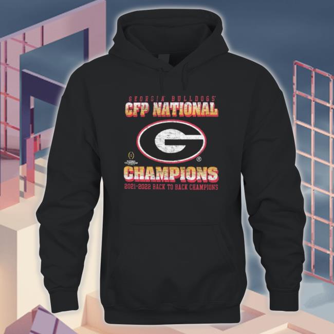 Georgia Bulldogs 2022 Cfp National Champions Back To Back Franklin 47 Shirts