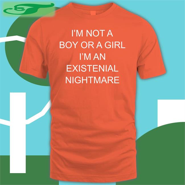 Shirtsthtgohard I'm Not A Boy Or A Girl I'm An Existential Nightmare Tee Shirts