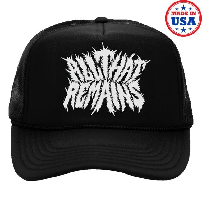 All That Remains Official Store Merch Black Metal Trucker headwear