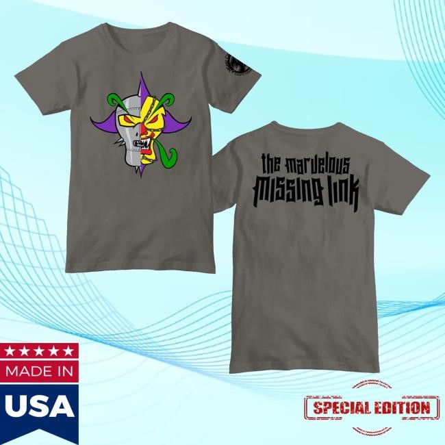 Psychopathic Records Merch Insane Clown Posse Missing Link Charcoal Tee Shirt