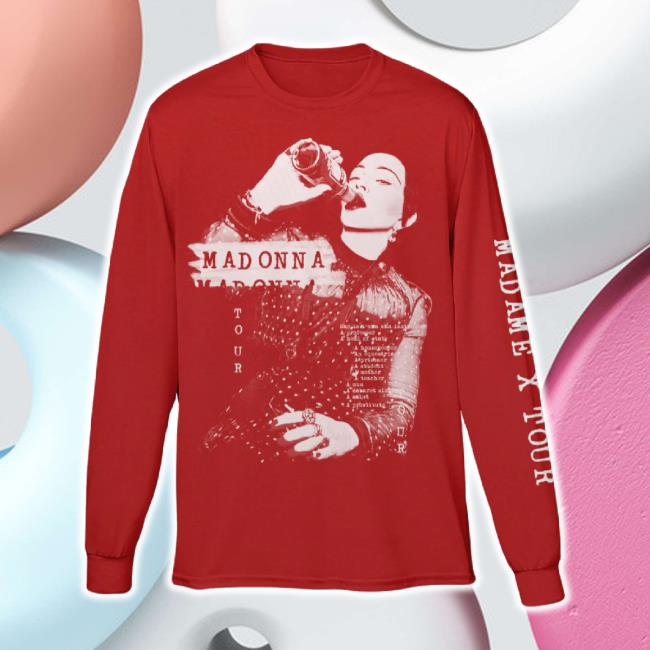 Original Madame X Red Sweater Madonna Shop