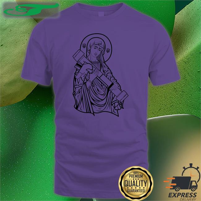 Made In Ukraine Saint Javelin Outline T Shits
