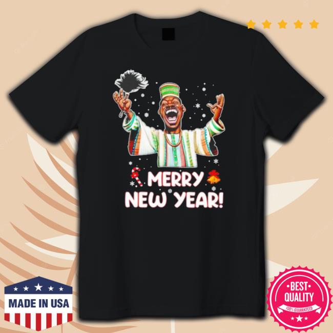 Johnny Wishbone Merry New Year Merry Christmas Tee