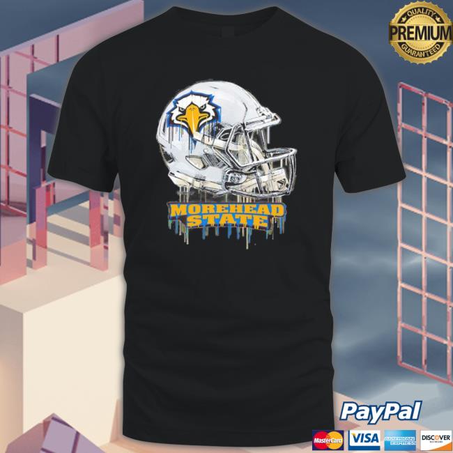Morehead State Eagles Dripping Helmet T-Shirt
